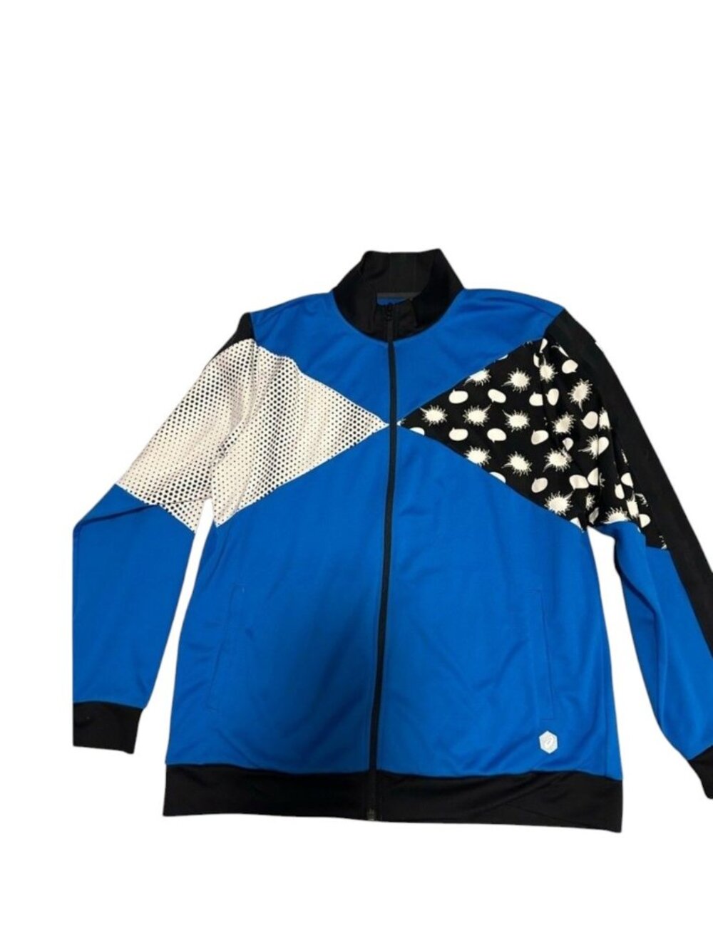 Asics Jacket Size XL Blue Zip Sports Track Athletic
